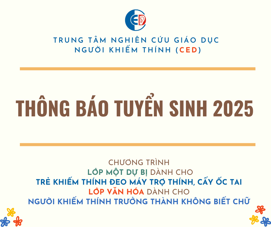 THÔNG BÁO TUYỂN SINH 2025