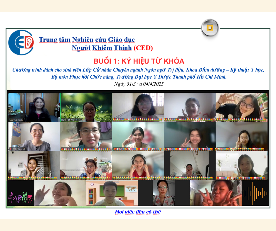 TEACHING SPECIAL SUBJECT ON “KEY WORD SIGN”