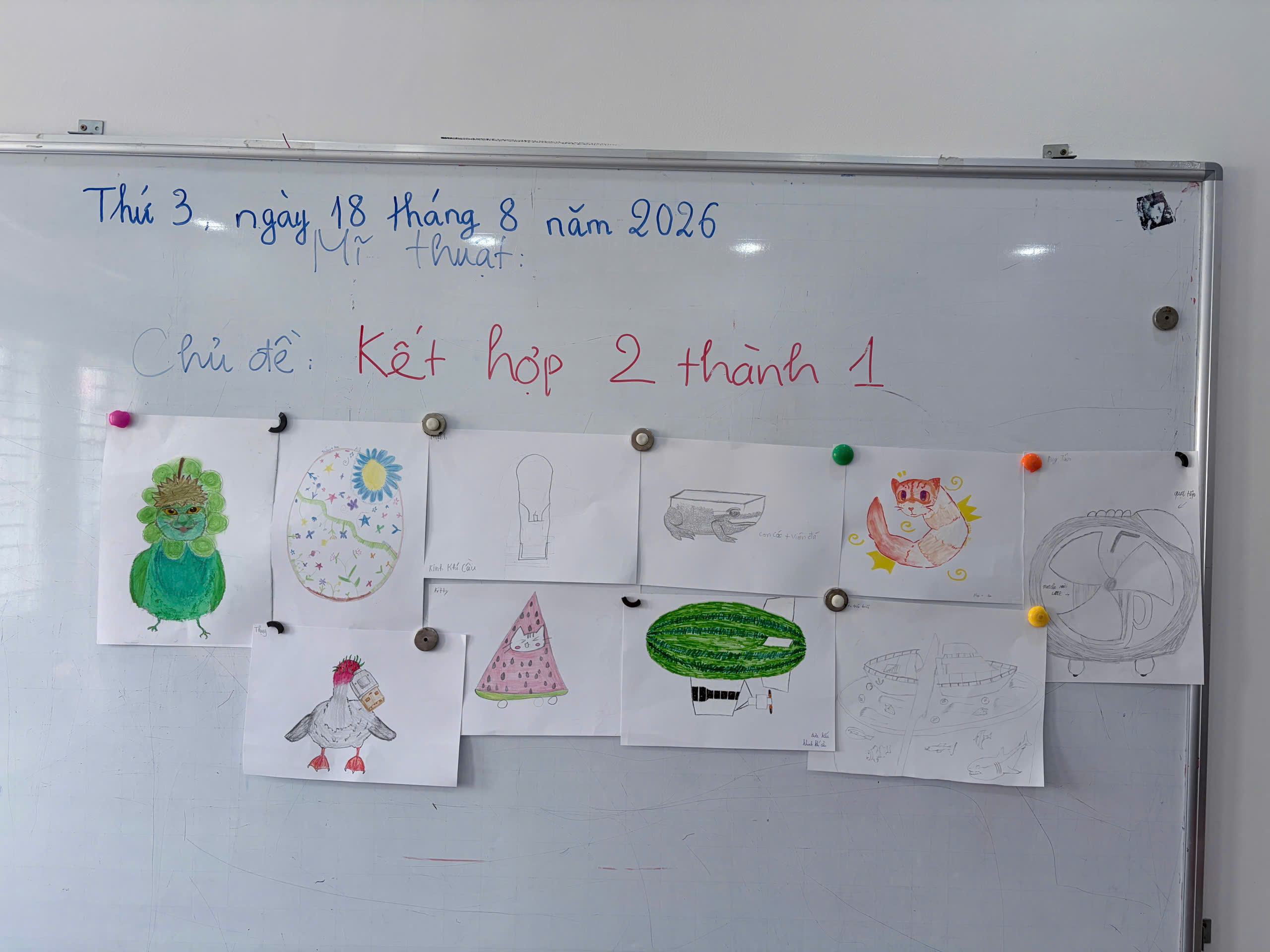 ART CLASS: WONDROUS WORLD – “COMBINE 2 INTO 1”