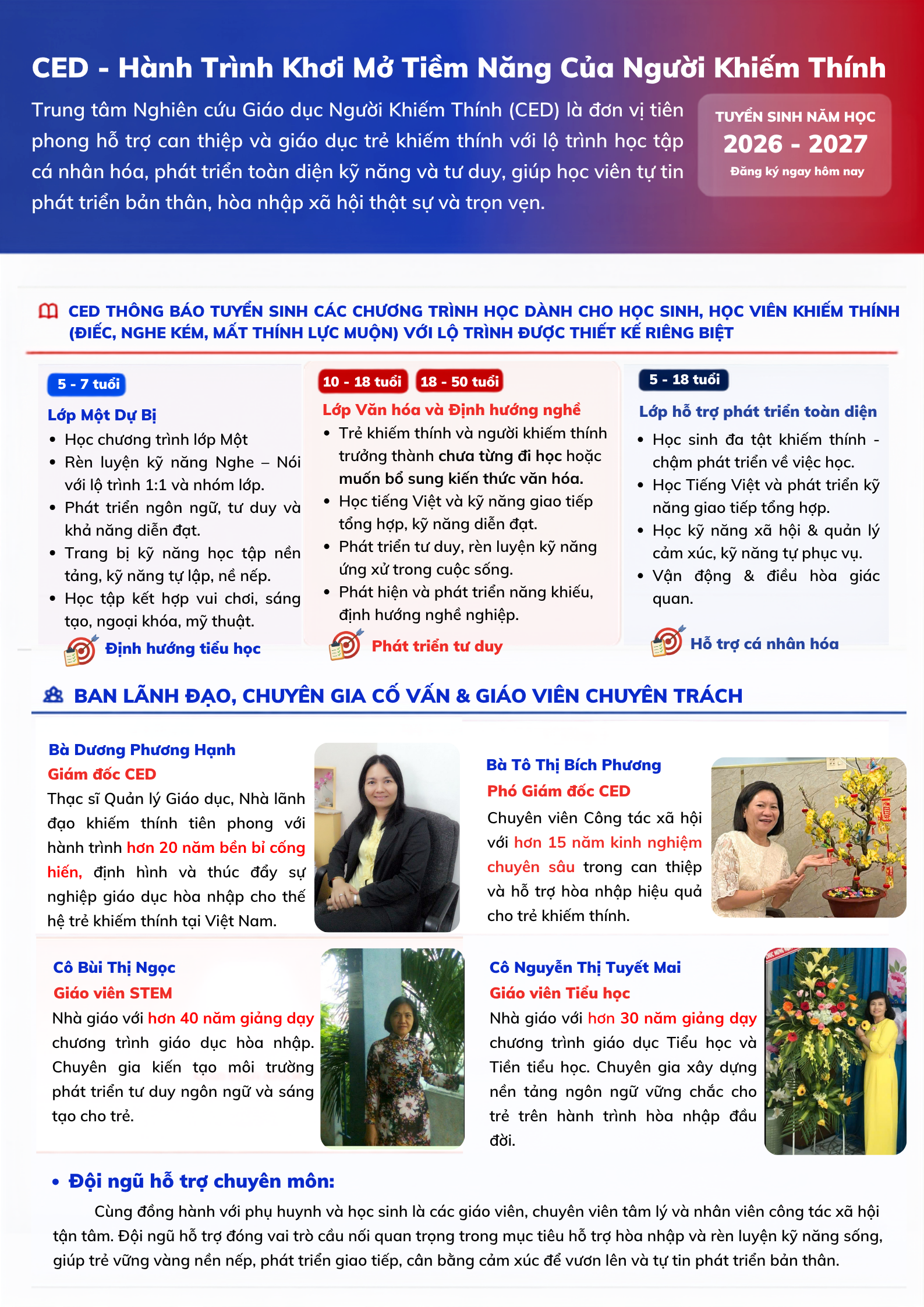 [ADMISSION ANNOUNCEMENT]  EDUCATIONAL PROGRAMS FOR DEAF AND HARD-OF-HEARING STUDENTS