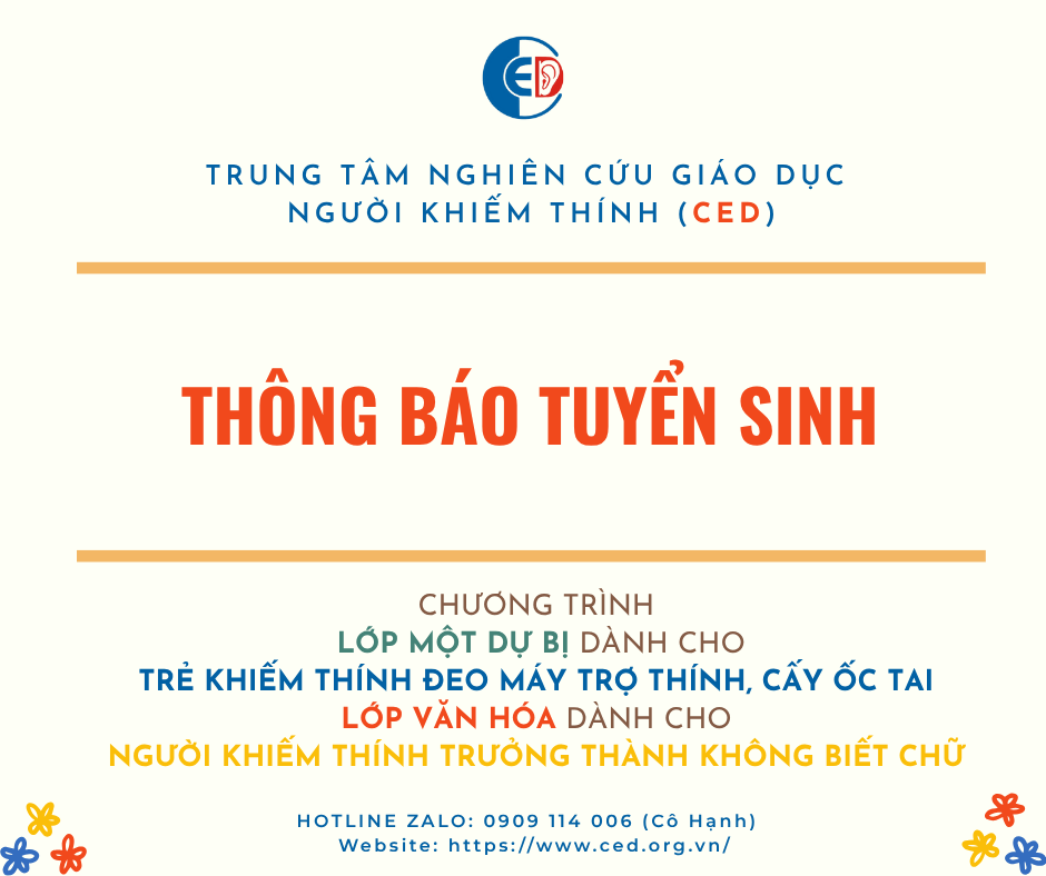 THÔNG BÁO TUYỂN SINH 2025