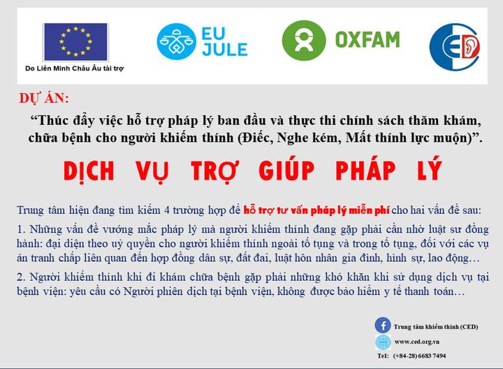 HỖ TRỢ MIỄN PHÍ PHÁP LÝ