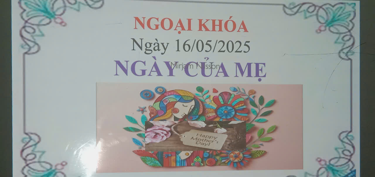 NGOẠI KHÓA: NGÀY CỦA MẸ