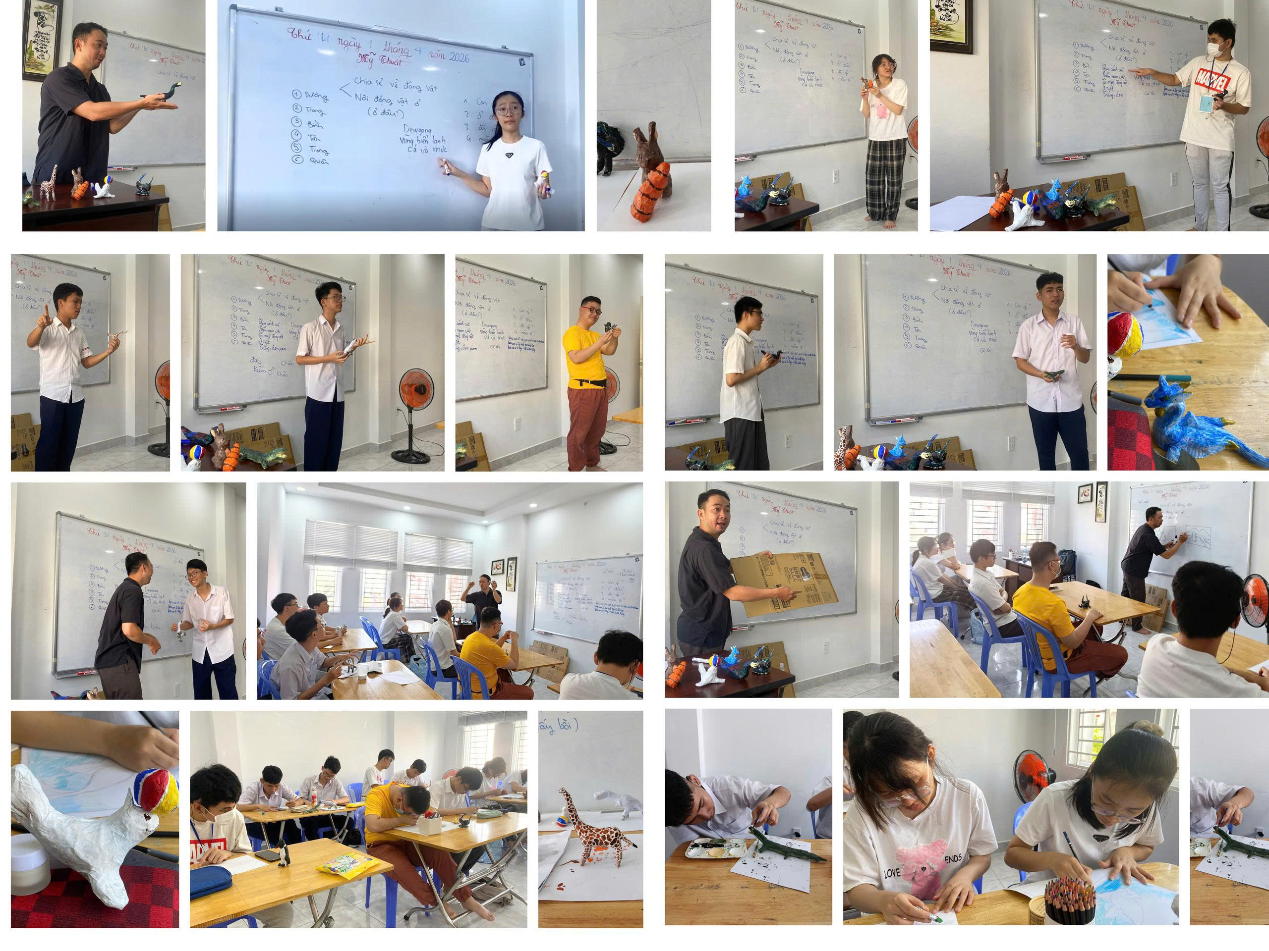 HỌC MĨ THUẬT: “MÔ HÌNH ĐỘNG VẬT”