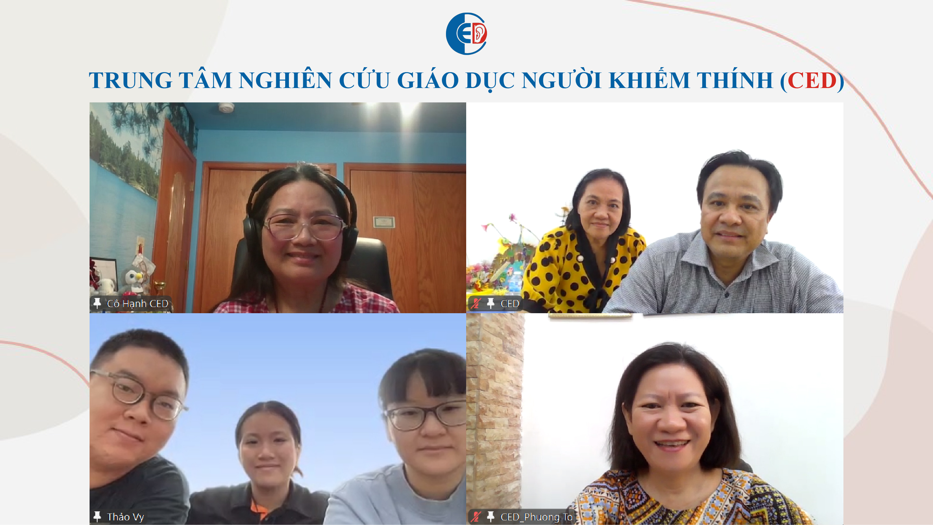 BUỔI HỌP LƯỢNG GIÁ ĐỊNH KỲ CỦA SINH VIÊN THỰC TẬP NGÀNH TÂM LÝ TẠI CED