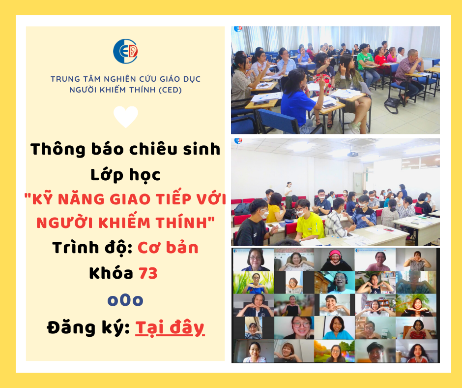 [ENROLLMENT ANNOUNCEMENT] COURSE ON SKILLS FOR COMMUNICATION WITH PEOPLE WITH HEARING LOSS - JUNE 2023