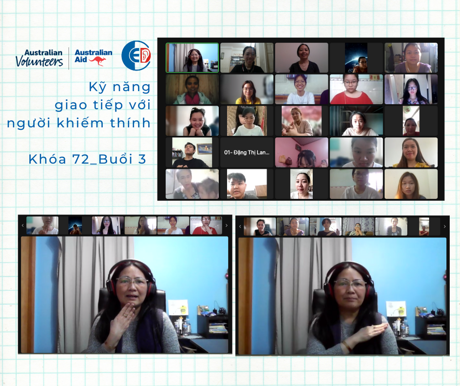 COURSE ON SKILLS FOR COMMUNICATION WITH PEOPLE WITH HEARING LOSS CLASS 72 – SESSION 3