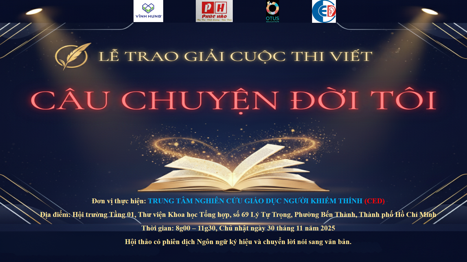 ANNOUNCEMENT CEREMONY OF THE WRITING CONTEST “MY LIFE STORY”