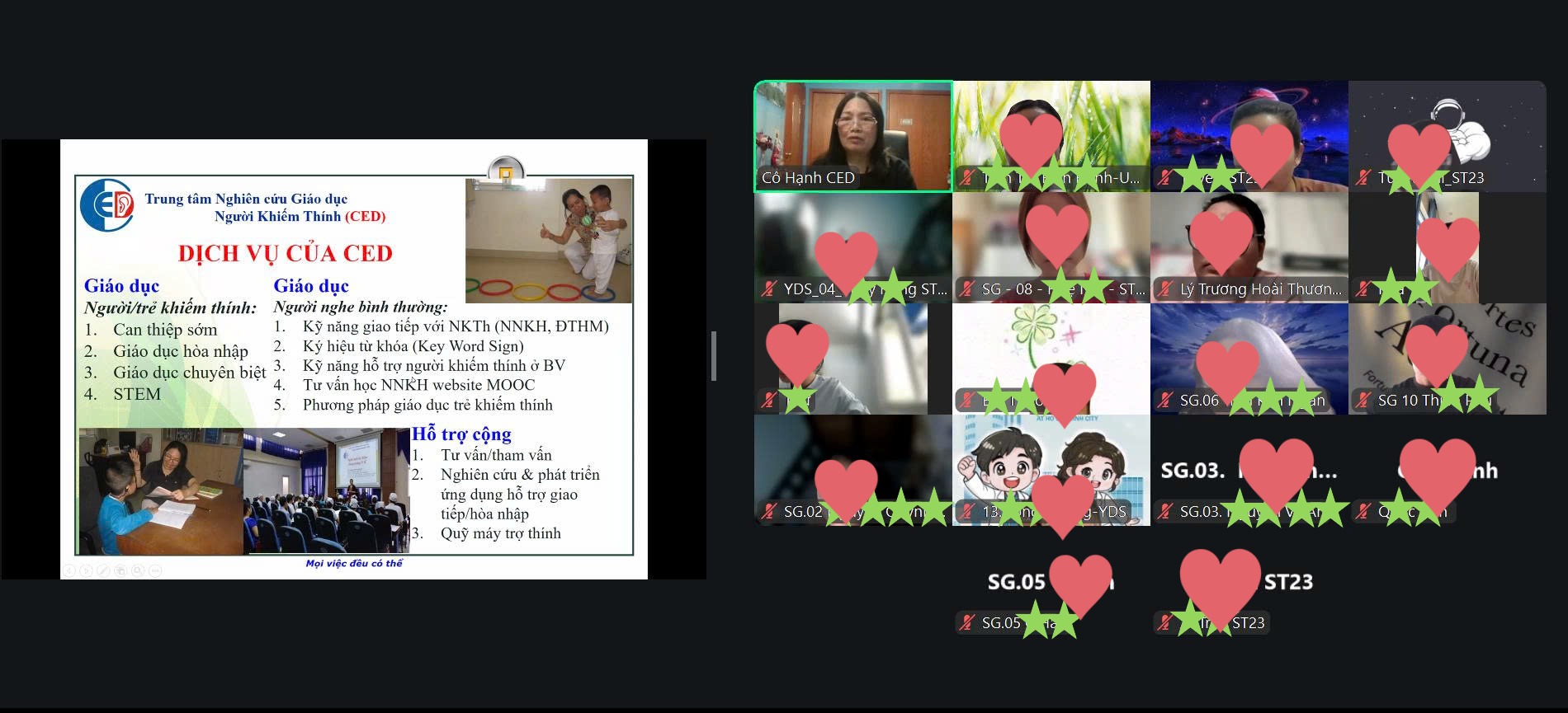 TẬP HUẤN: KỸ NĂNG GIAO TIẾP VỚI NGƯỜI KHIẾM THÍNH KHÓA 77 – BUỔI 3