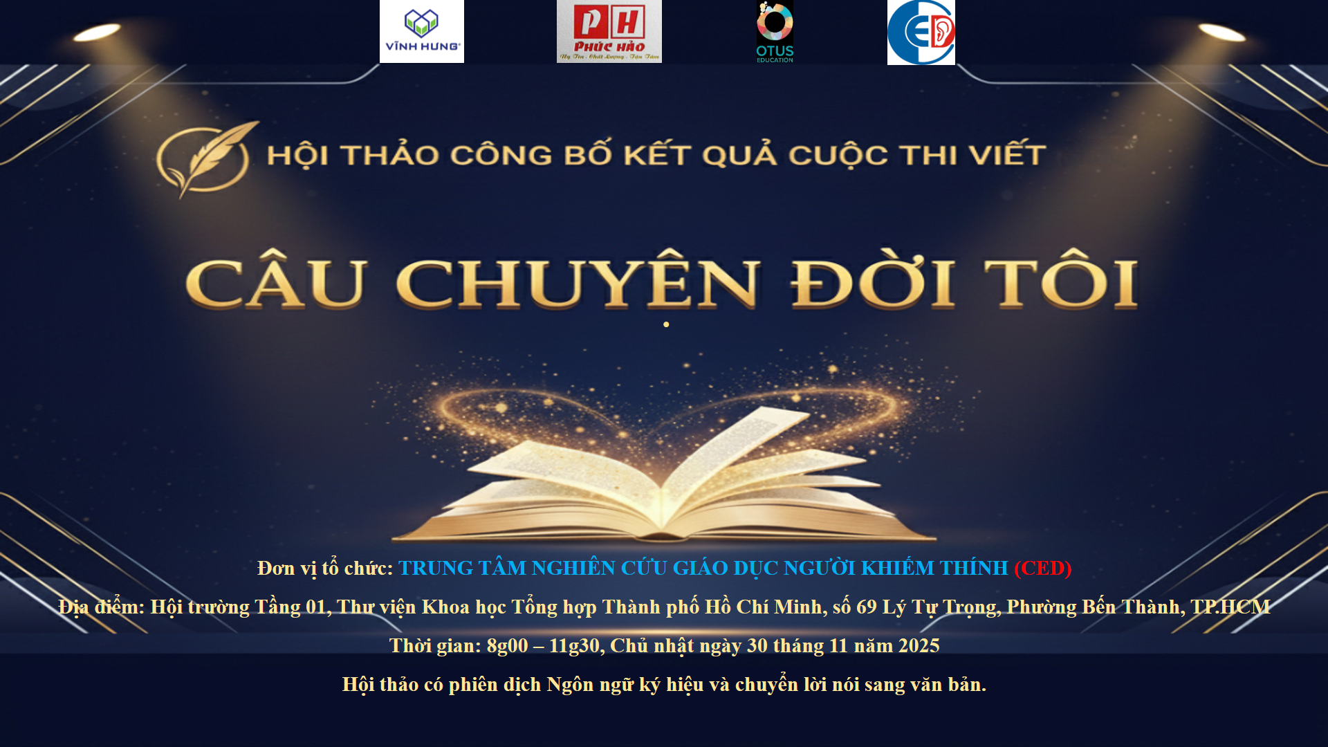 ANNOUNCEMENT CEREMONY OF THE WRITING CONTEST “MY LIFE STORY”