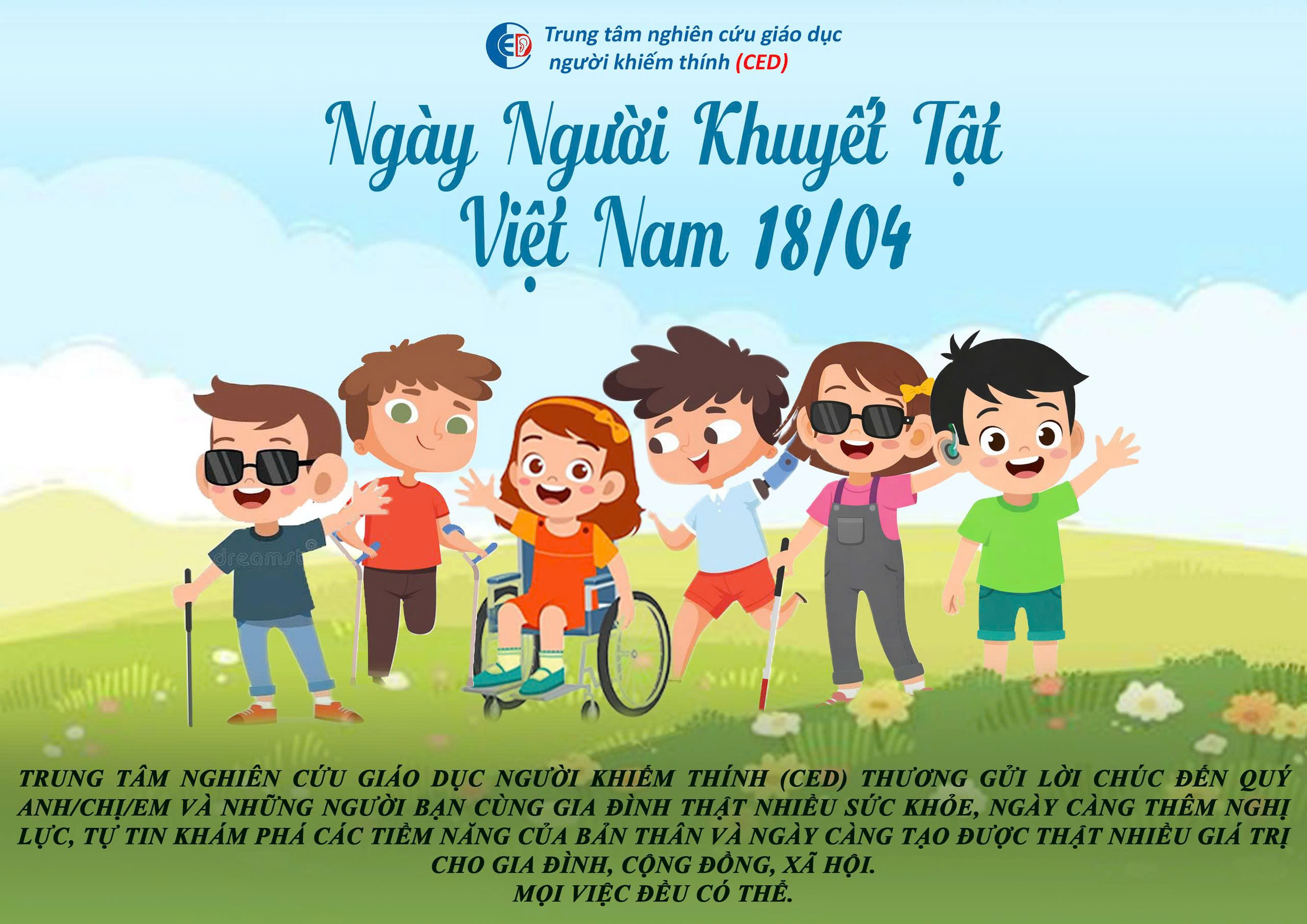 28 YEAR ANNIVERSARY OF VIETNAMESE PEOPLE WITH DISABILITY DAY (18/04/1998 – 18/04/2026)