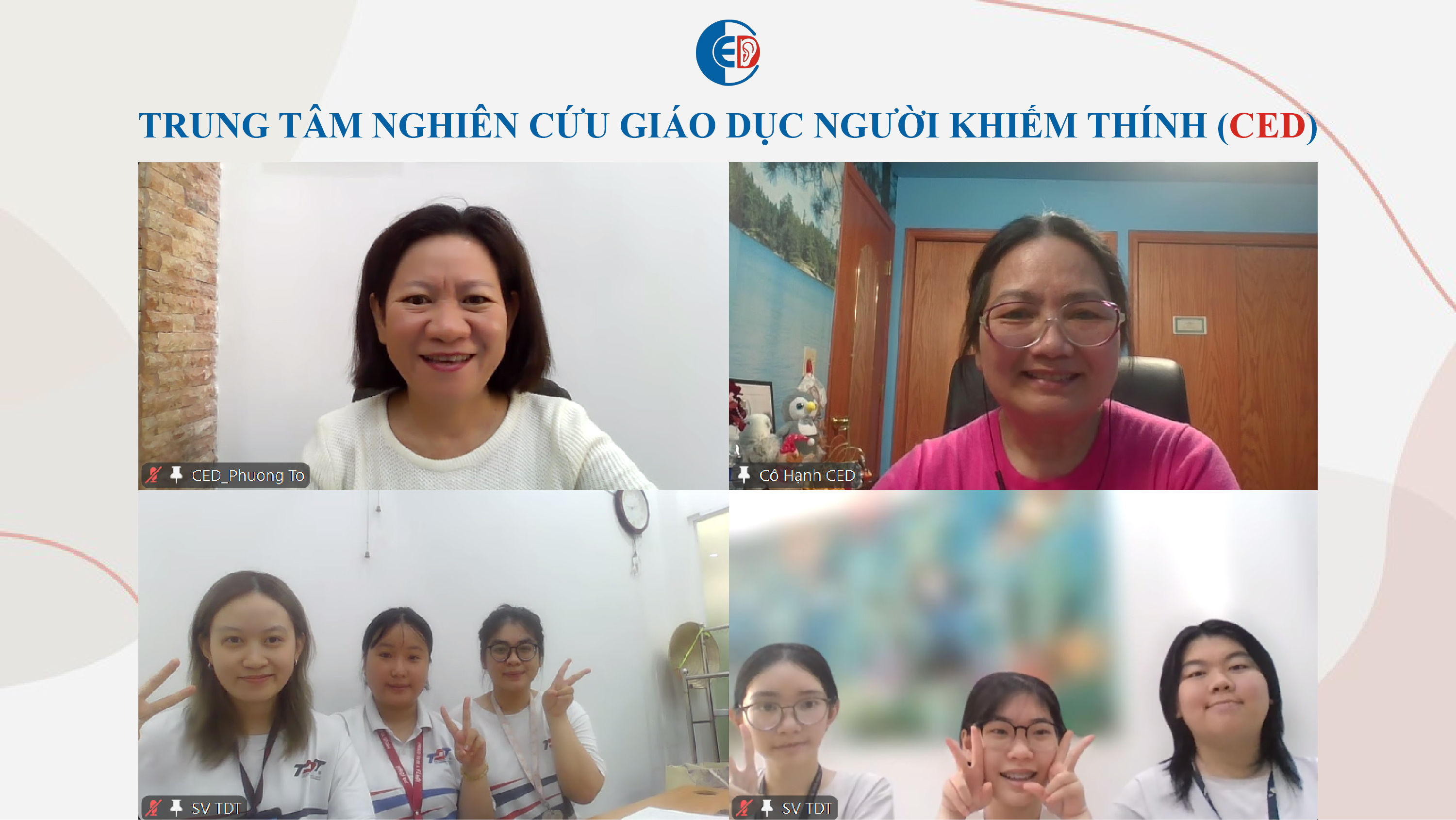 BUỔI HỌP KIỂM HUẤN ĐỊNH KỲ CỦA SINH VIÊN THỰC TẬP TẠI CED