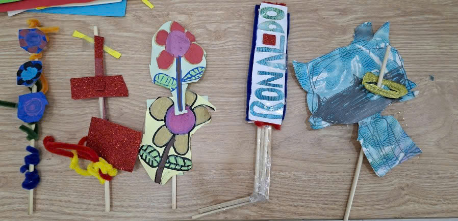 HỌC MĨ THUẬT: BÔNG HOA HẠNH PHÚC