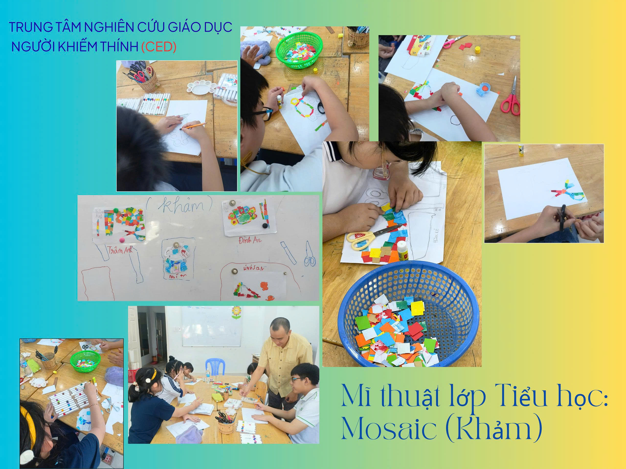 HỌC MĨ THUẬT: “MOSAIC (KHẢM)”