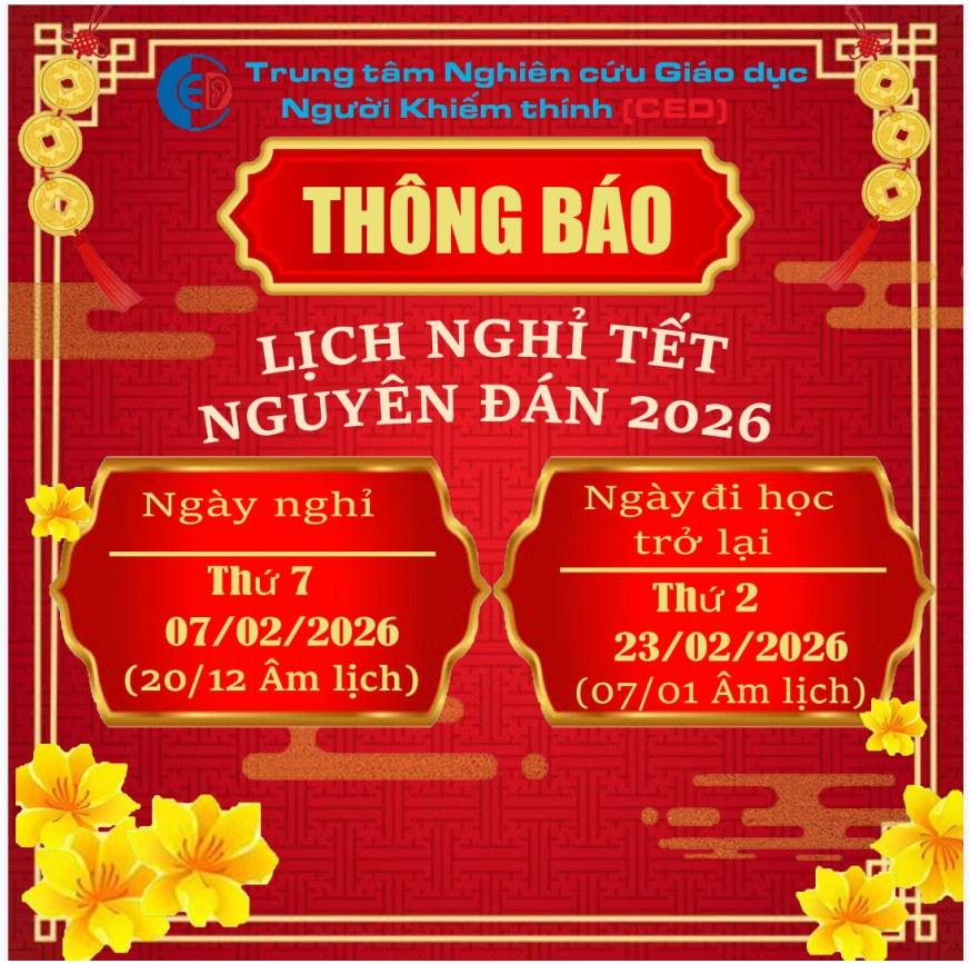 THÔNG BÁO: LỊCH NGHỈ TẾT NGUYÊN ĐÁN NĂM BÍNH NGỌ (2026)